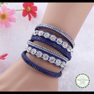 WRAP BLUE BRACELET SLAYING THE SPARKLE - BLUE
